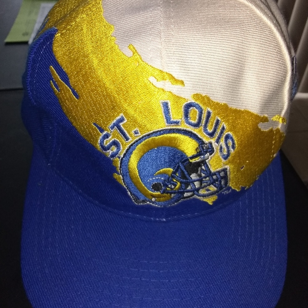Vtg shockwave splash snapback Rams La stl hat